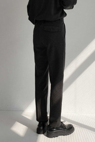 Slim-fit  woolen cigarette pants