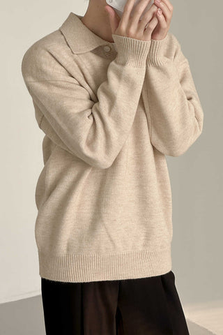 Collard Loose Fit Sweater