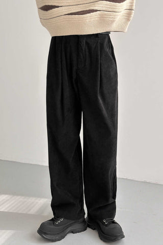 Corduroy Straight Loose Fit Pants