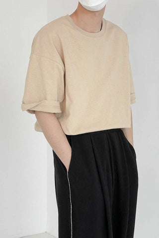 Solid color Loose fit T-shirt