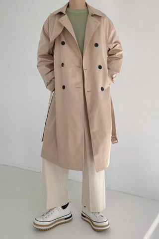 Mid-Length windbreaker Coat