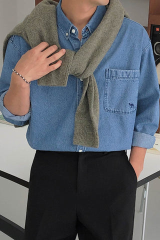 Denim Long Sleeve Shirt