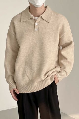 Collard Loose Fit Sweater