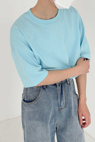 Solid color Loose fit T-shirt