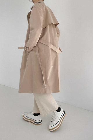 Mid-Length windbreaker Coat