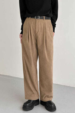 Corduroy Straight Loose Fit Pants