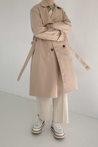 Mid-Length windbreaker Coat