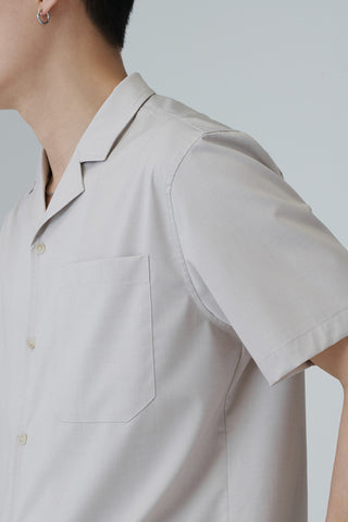 light and thin Cuban collar short-sleeved shirt