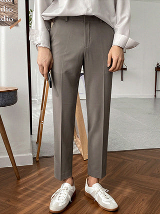 Slim fit suit trousers