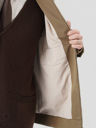 loose twill lapel all-match jacket