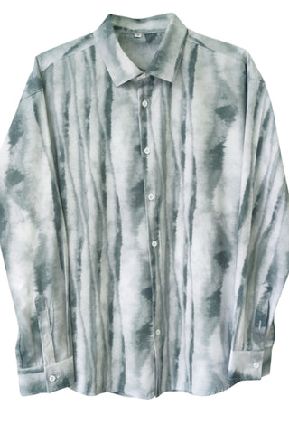 Tie-dye loose flower long-sleeved shirt