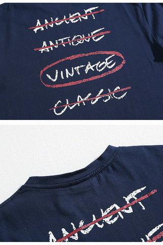 loose casual letter print t-shirt