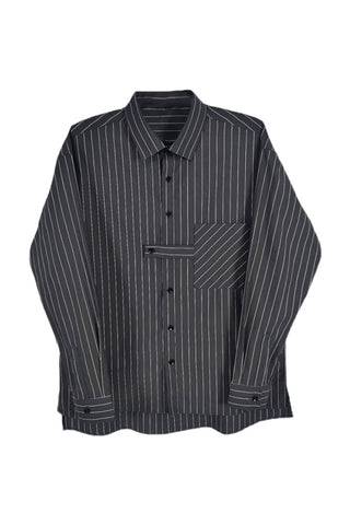 loose striped long sleeve shirt