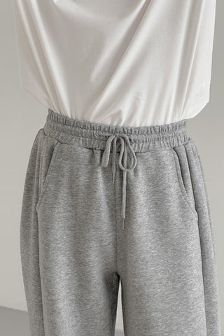 gray Wide leg joggers