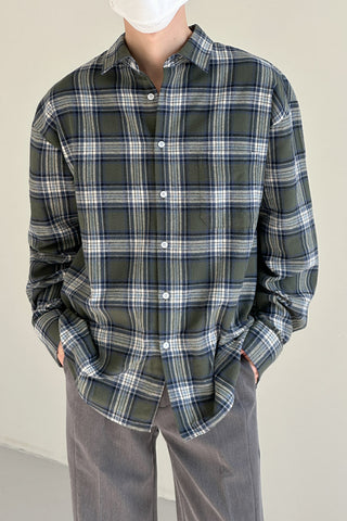 casual plaid light long sleeve shacket