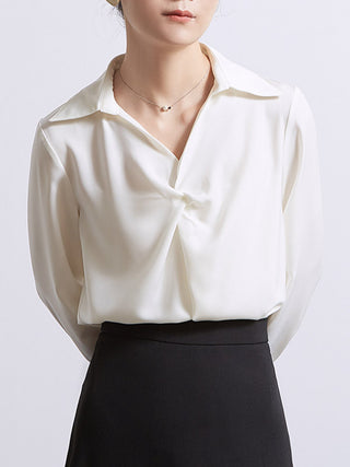 drape unique long sleeve shirt