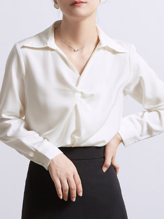 drape unique long sleeve shirt