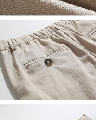 linen casual straight pants