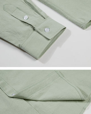 Washed Cotton Long-sleeved Shirt