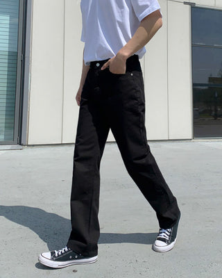 casual straight-leg loose pants