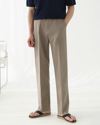 straight loose casual versatile drape trousers