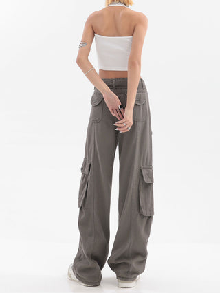 High Waist Multi-Pocket Cargo Pants