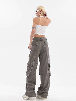 High Waist Multi-Pocket Cargo Pants