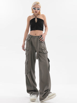 High Waist Multi-Pocket Cargo Pants