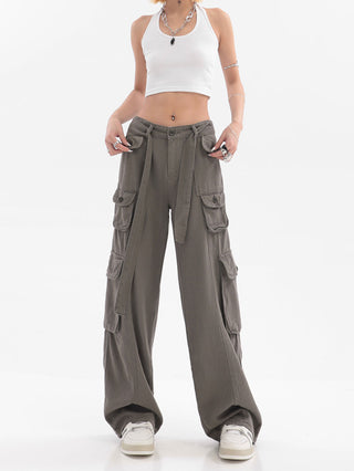 High Waist Multi-Pocket Cargo Pants