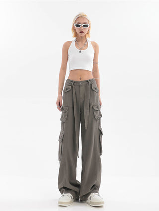 High Waist Multi-Pocket Cargo Pants