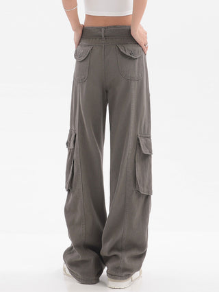 High Waist Multi-Pocket Cargo Pants