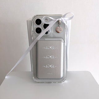 [Magsafe.ver] white mood silver card slot magsafe case set