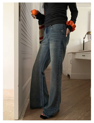 retro slim flared jeans