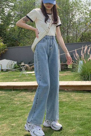 High Waist Loose Jeans